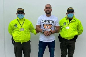 Detención de Maykol, en una imagen de la Policía de Colombia