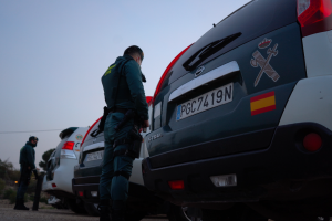 Vehículos de la Guardia Civil.