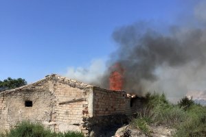 Incendio en el municipio albojense.
