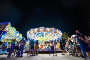 Atracciones en el Recinto Ferial de Almería.
