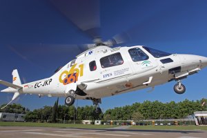 Helicóptero de EPES.