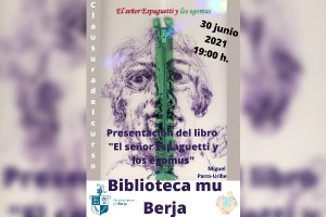Cartel de la presentación del libro.