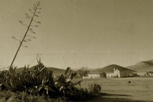 Imagen retrospectiva del simbólico Cortijo del Fraile, en el valle nijareño.