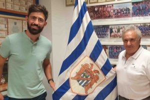 Molo y Alfonso en la presentación del almeriense como nuevo entrenador.
