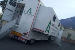 Unidad móvil de Covid-19.