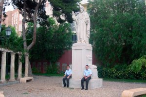 El espléndido jardín del Seminario en octubre de 2007, cuando el centro contaba con treinta y cinco alumnos.