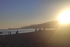 Imagen de este mes de junio de la Playa de El Zapillo.