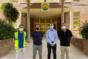 El delegado ha visitado las obras del CEIP Alfredo Molina Martín de la capital.