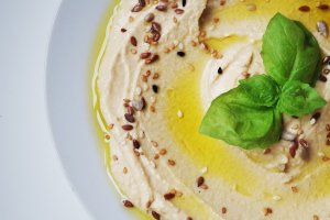 Hummus para almorzar este jueves.