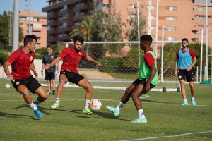 La plantilla ha completado el entrenamiento vespertino con normalidad.