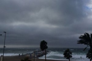 Imagen de archivo de un día de tormenta en Almería.