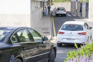 Imagen de archivo de realización de pruebas covid en la Bola Azul.