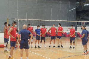 La Selección en el Palacio Mediterráneo.