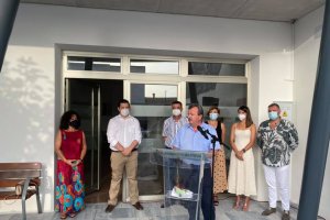 El alcalde de Pulpí pronunció unas palabras en la inaguración.