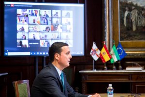 Javier Aureliano García, durante el pleno de este martes.