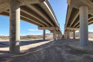 Obras de la Autovía del Almanzora, en una imagen de archivo.