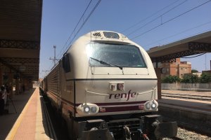 El tren, en su regreso a la capital.