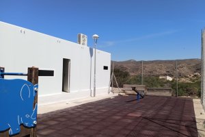 Así se encuentra actualmente el parque de juegos infantiles.