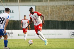 Sadiq en el partido ante el Málaga.