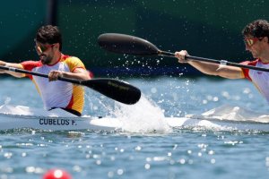 Cubelos y Peña luchando por una nueva medalla.