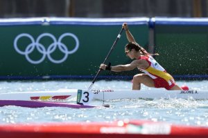 Antía Jacome durante los Juegos Olímpicos de Tokio.