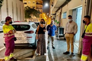 Visita al equipo de trabajo de limpieza