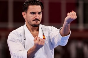 El karateka malagueño en acción.