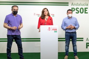 Marcelo López, Carmen Aguilar y Juan Manuel Ruiz.