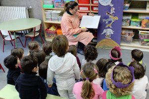 Alumnos de educación infantil en una clase.