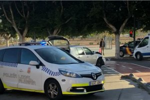 Imagen de un control policial durante el estado de alarma en marzo de 2020