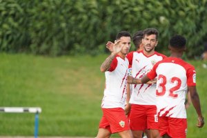 Lazo llegó a marcar tres goles en el amistoso ante el Pulpileño en el Anexo.