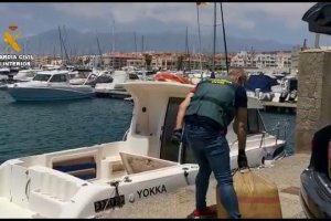 Un momento de la Operación Abdera, en una imagen facilitada por la Guardia Civil.