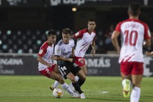 Buñuel y Chumi en el partido del lunes en Cartagena.