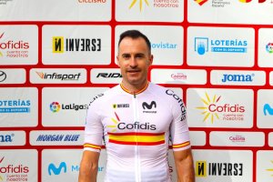 jaramillo posando con los colores de España.