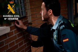 Imagen de la actuación de la Guardia Civil.