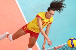 Ana Escamilla en el partido de la Selección ante Bélgica.