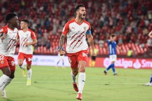 Un capitán que grita su primer gol en la Liga.