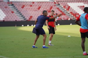 José Gomes en su etapa en el Almería.