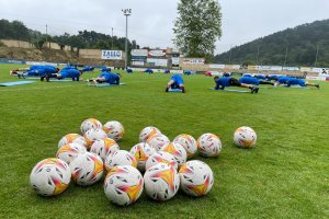 El Amorebieta regresó al trabajo este jueves en Urritxe.