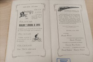El programa de mano de 1910 explicaba la Gran Traca Valenciana como fin de fiesta