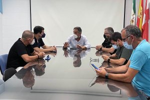 Reunión de Juanjo Segura con las asociaciones del fútbol veterano.