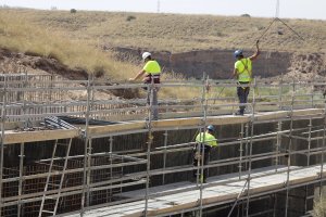 Imagen de obras en uno de los tramos del AVE.