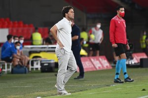 Rubi lo pasó mal en algunas fases del encuentro.