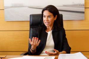 Isabel Pardo de Vera, durante la entrevista con La Voz