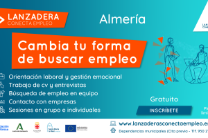 Cartel anunciador de la nueva \'Lanzadera Conecta Empleo\'