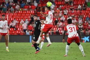 Javi Robles en el Almería-Málaga.