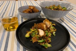 Coles de Bruselas con Castañas, Zanahoria y Panceta