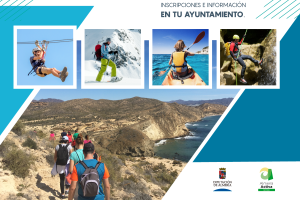 Cartel del Programa Multiaventura 2021 de la Diputación de Almería.