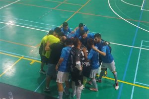 Imagen del partido entre el Poli Ejido y el Futsalhendín.