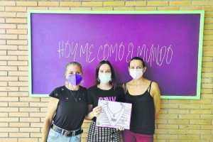 Tres de las responsables del proyecto (María José Ferrer, Patricia Valverde y Carmen Torres).
